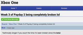 Illustration for article titled Payday 2 Has Been Broken On Xbox One For Three Weeks